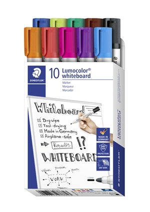 Staedtler WB Marker Lumocolor rund 2mm assortiert (10)